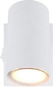 Kinkiet Globo Lampa ścienna ruchoma Robby 57911-1W z włącznikiem biała 4
