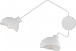 Kinkiet Sigma Ścienna lampa metalowa Roy loftowy kinkiet biały do jadalni 1
