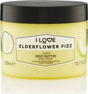 I love Scented Body Butter nawilżające masło do ciała Elderflower Fizz 300ml 1
