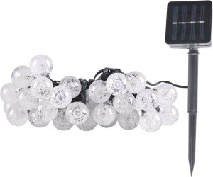 Polux Ozdobne lampki ogrodowe solarny łańcuch 30 LED 4,9m ciepła 2