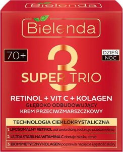 Bielenda Super Trio 70+ Głęboko odbudowujący krem przeciwzmarszczkowy na dzień i noc 50ml 2