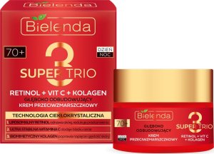 Bielenda Super Trio 70+ Głęboko odbudowujący krem przeciwzmarszczkowy na dzień i noc 50ml 1