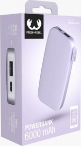 Powerbank Hama FRESH 'N REBEL POWERBANK 6000 MAH USB-C FAST CHARGING DREAMY LILAC 6