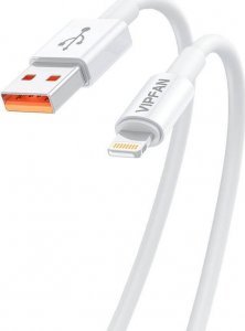 Kabel USB Vipfan USB-A - Lightning 1.2 m Biały (X17LT) 1
