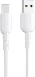 Kabel USB Vipfan USB-A - USB-C 1 m Biały (X11TC-white) 1