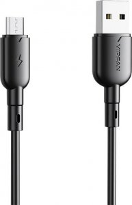 Kabel USB Vipfan USB-A - microUSB 1 m Czarny (X11MK-black) 1