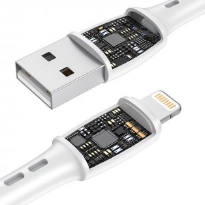 Kabel USB Vipfan USB-A - Lightning 3 m Biały (X05LT-3m-white) 2