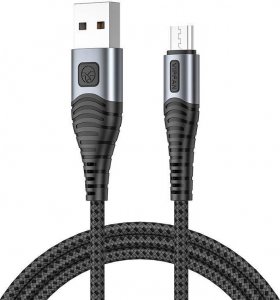 Kabel USB Vipfan USB-A - microUSB 1.2 m Czarny (CB-X10MK) 1