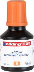 Edding Tusz do uzupełniania markerów permanentnych e-T 25 EDDING, pomarańczowy 1