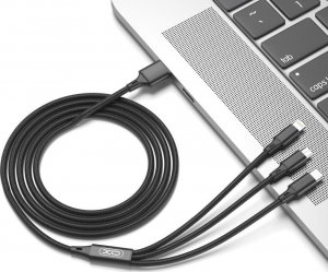 Kabel USB XO USB-C - USB-C 1.2 m Czarny (NB173) 2