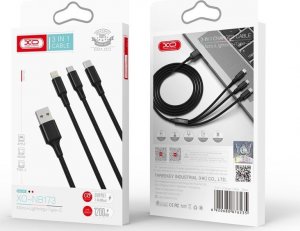 Kabel USB XO USB-C - USB-C 1.2 m Czarny (NB173) 3