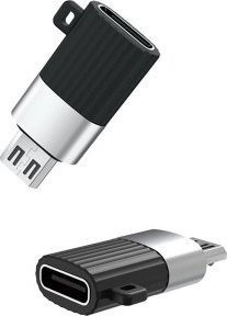 Adapter USB XO Adapter micro USB do USB-C XO NB149-C (czarny) 1