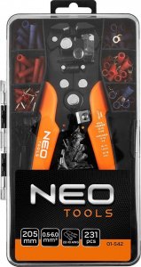 Neo Automatyczny ściągacz izolacji 200 mm, czołowy + konektory 01-542 3