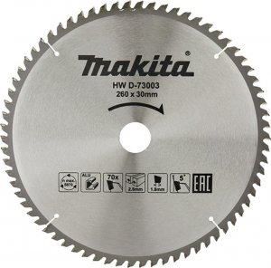 Makita MAKITA PIŁA TARCZOWA DO ALUMINIUM 260x30x70z ECONOMY 1