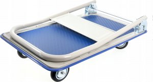 DREL WÓZEK MAGAZYNOWY 4-KOŁOWY 300KG PLATFORMA 90x60cm 3