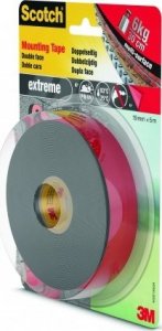 Taśma montażowa SCOTCH®, dwustronna, do ekstremalnych zastosowań na zewnątrz, 19mm x 5m, czarna 2