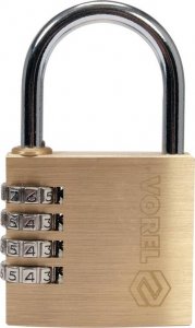Toya VOREL KŁÓDKA MOSIĘŻNA SZYFROWA 50mm 3
