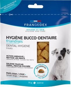 Francodex FRANCODEX Przysmak do higieny jamy ustnej o smaku kaczki dla szczeniąt i małych psów 75 g 1