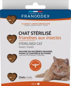 Francodex FRANCODEX Przysmaki z owadami dla kota po sterylizacji 12 szt. 1