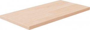 vidaXL Półka, 40x20x1,5 cm, surowe lite drewno dębowe 1