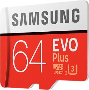 Karta Samsung Evo Plus MicroSDXC 64 GB Class 10 UHS-I/U3  (MB-MC64GA/EU) 2