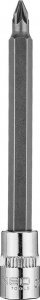 Neo Końcówka wkrętakowa PZ1 na nasadce 1/4", długa, 87 mm 1