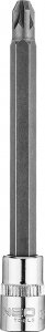 Neo Końcówka wkrętakowa PZ3 na nasadce 1/4", długa, 87 mm 1