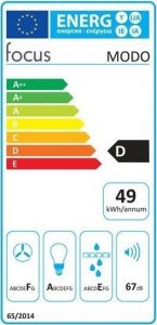 Okap Focus Okap podszafkowy Focus Modo 60 cm czarny 5