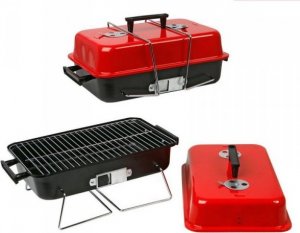 bigbuy outdoor Przenośny grill 43 x 25 x 23 cm Czerwony/Czarny 1