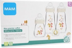 MAM Zestaw szklanych butelek dla niemowlat MAM 1
