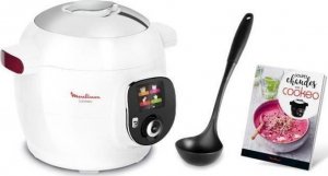 Multicooker Moulinex MOULINEX YY4405FB Cooko Smart Multicooker + 6 l 100 kadzi Przepisy i ksiazka kucharska w zestawie - bialy 1