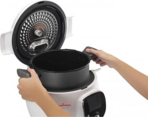 Multicooker Moulinex MOULINEX YY4405FB Cooko Smart Multicooker + 6 l 100 kadzi Przepisy i ksiazka kucharska w zestawie - bialy 3
