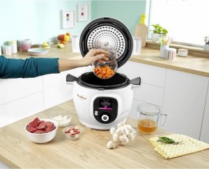 Multicooker Moulinex MOULINEX YY4405FB Cooko Smart Multicooker + 6 l 100 kadzi Przepisy i ksiazka kucharska w zestawie - bialy 4