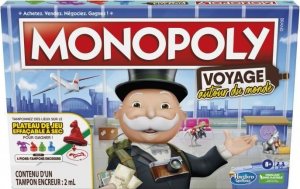 Monopoly Monopoly Travel dookola swiata, gra planszowa, dla 8-latków, z podkladkami pod tusz i tablica suchoscieralna 1