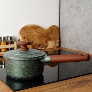 NAVA Rondel garnek granitowy z pokrywką OMEGA 16 cm 1,5 l 2