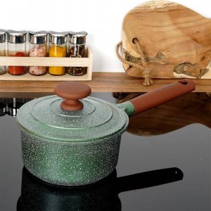 NAVA Rondel garnek granitowy z pokrywką OMEGA 16 cm 1,5 l 9