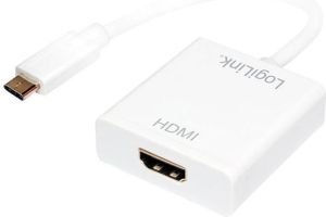 Adapter USB LogiLink USB-C - HDMI Biały  (UA0236A) 1