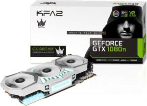 Karta graficzna KFA2 GeForce GTX 1080 Ti Hall of Fame 11GB GDDR5X (352 bit), DVI-D, HDMI, 3xDisplayPort, BOX (80IUJBDHQ7FK) 1