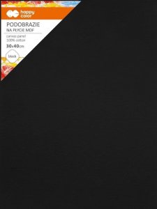 GDD Podobrazie bawełniane 30x40cm czarne HAPPY COLOR 1