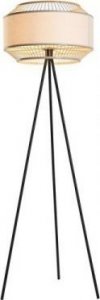 Lampa podłogowa DKD Home Decor Lampa Stojąca DKD Home Decor Czarny Metal Poliester Bambus 50 W (50 x 50 x 163 cm) 1