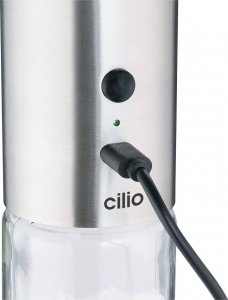Młynek do przypraw Cilio Elektryczny młynek do pieprzu lub soli ładowany przez USB śred. 5 x 22,5 cm 3