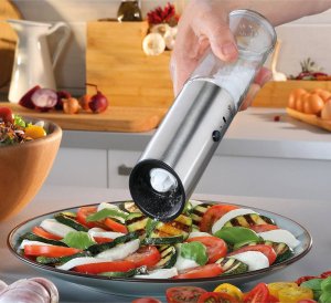 Młynek do przypraw Cilio Elektryczny młynek do pieprzu lub soli ładowany przez USB śred. 5 x 22,5 cm 6