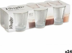 Vivalto Zestaw kieliszków Przezroczysty Szkło (90 ml) (24 Sztuk) 1