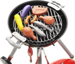 Grill Na Nóżkach Z Pokrywą, Ruszt + Akcesoria 9