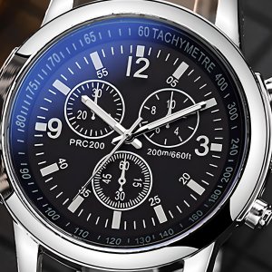 Zegarek sportowy Retoo ZEGAREK MĘSKI KWARCOWY KLASYCZNY SPORTOWY SREBRNY 14