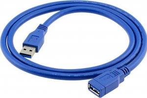 Kabel USB Retoo USB-A - USB-A 3 m Niebieski (E390) 2