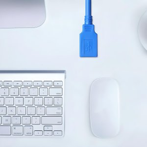 Kabel USB Retoo USB-A - USB-A 3 m Niebieski (E390) 10