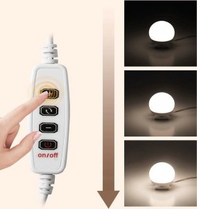 Retoo LAMPKI ŚWIATEŁKA LED NA LUSTRO TOALETKI MAKIJAŻ 10 15