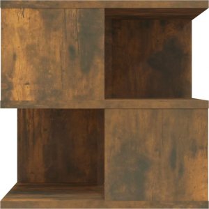 vidaXL Stolik boczny, przydymiony dąb, 40x40x40 cm 4