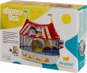 Ferplast Klatka FERPLAST Circus Fun 49,5x34x42,5 cm - Czerwona - Dla chomików 3